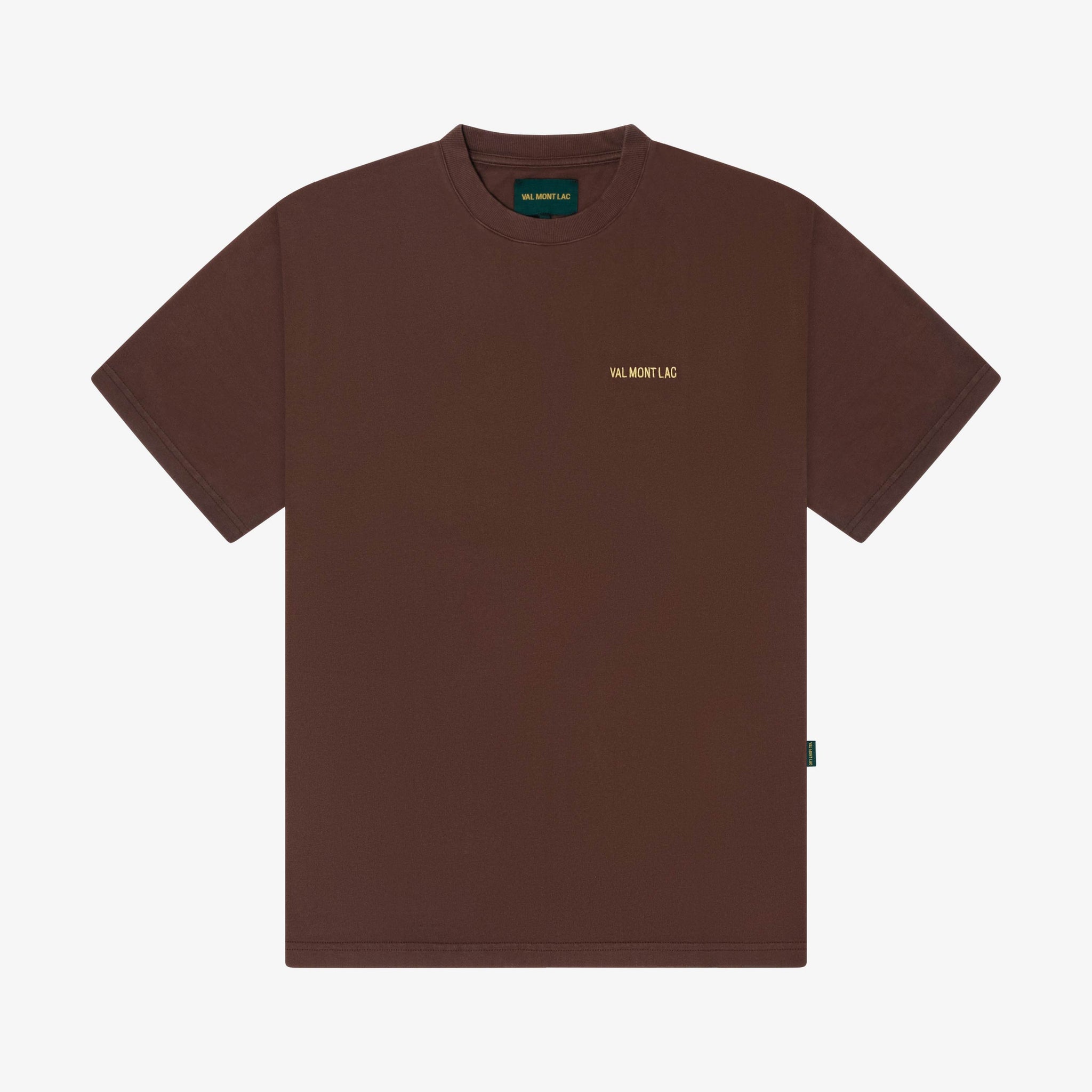 Brun|Brun T-shirt classique en coton biologique