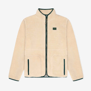 Beige|Beige Fleece jacket