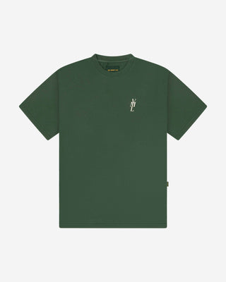 Grünes T-Shirt mit Alpenemblem