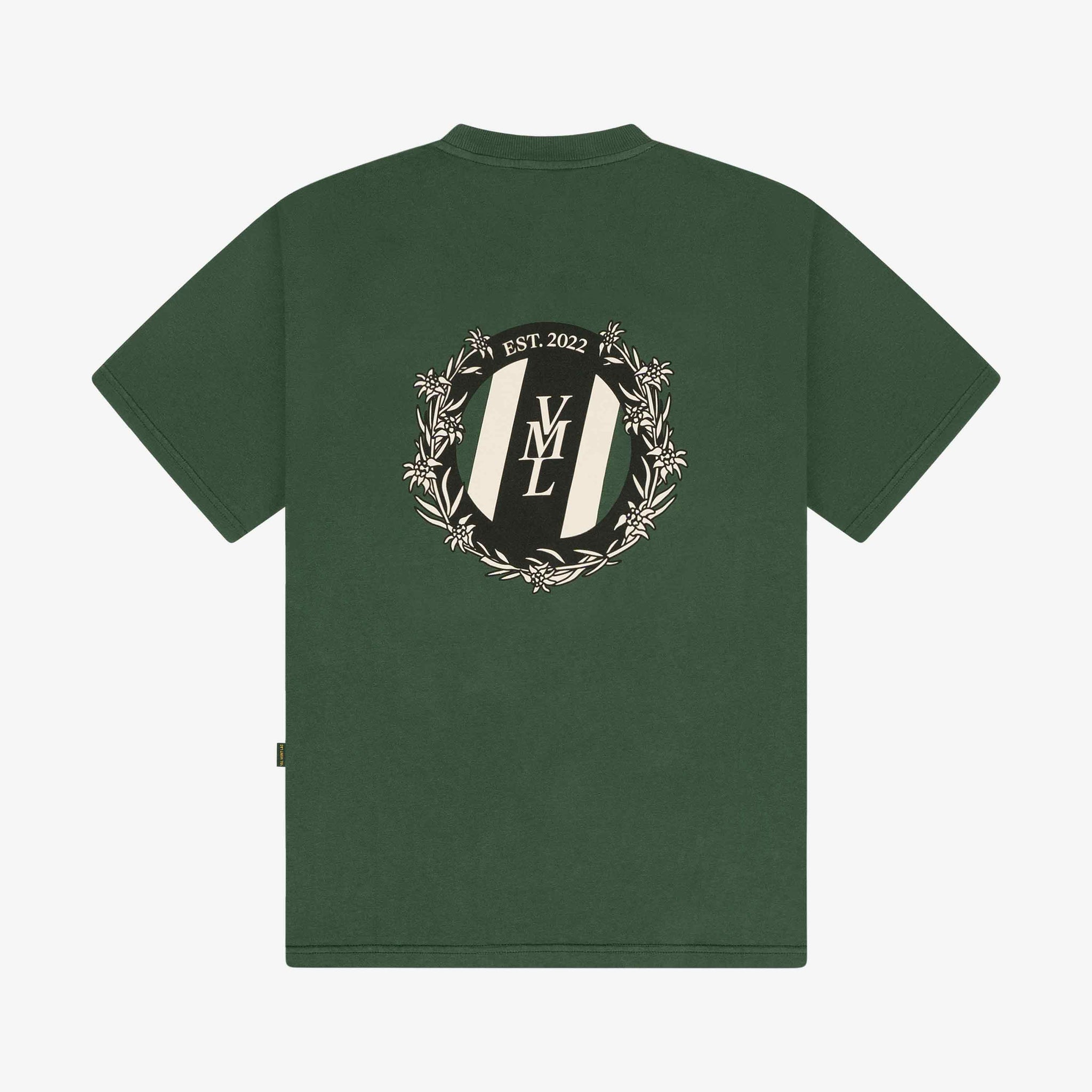 Maglietta con emblema alpino verde|verde