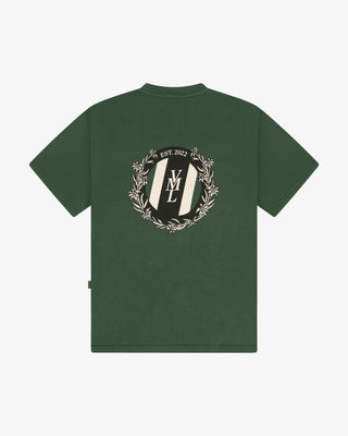T-shirt à emblème alpin vert