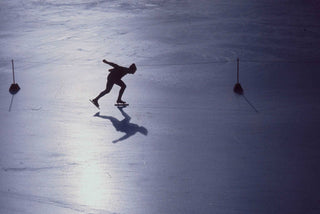 Patineur sur glace à Davos